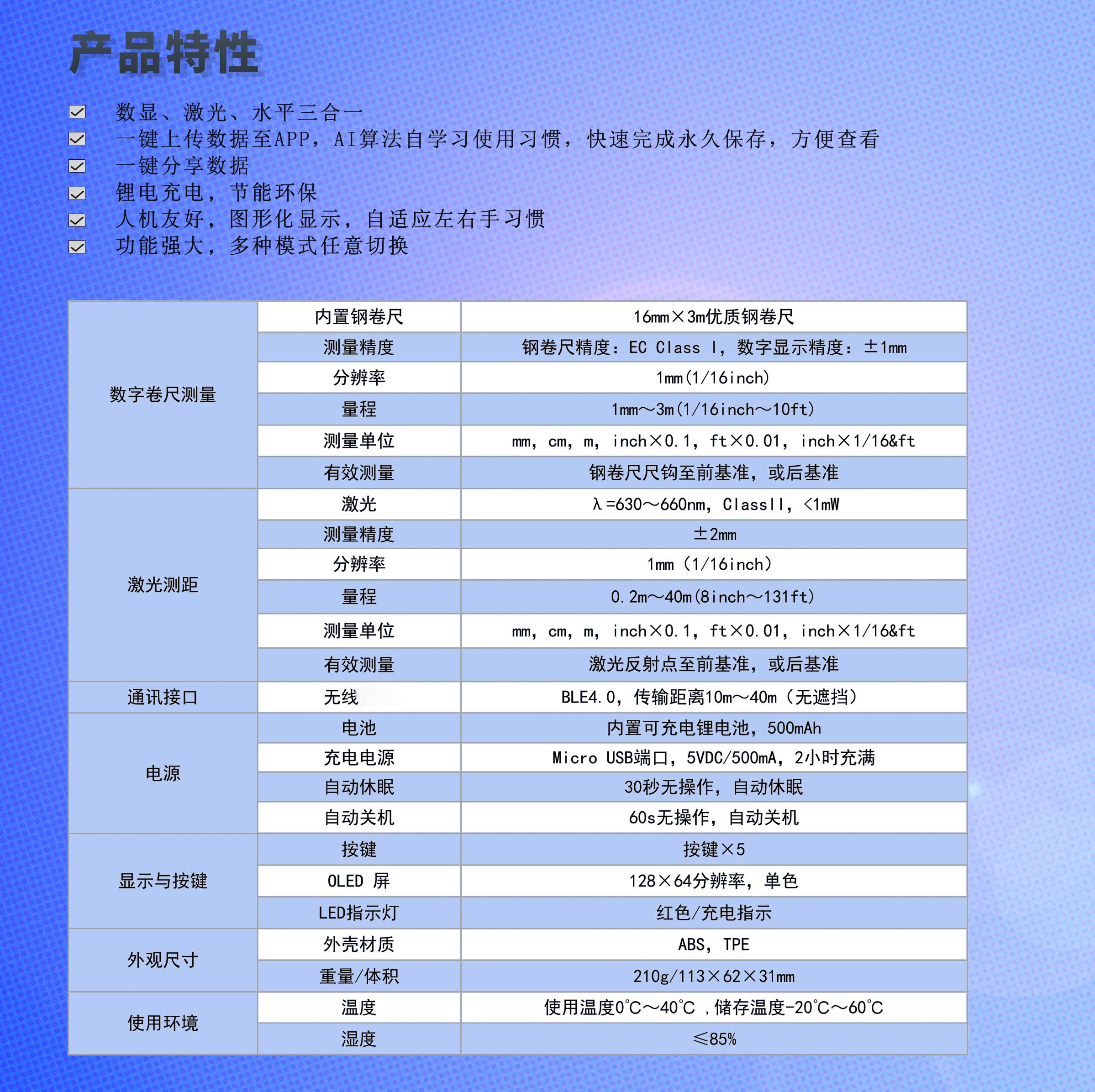 ET030藍(lán)牙數(shù)顯卷尺