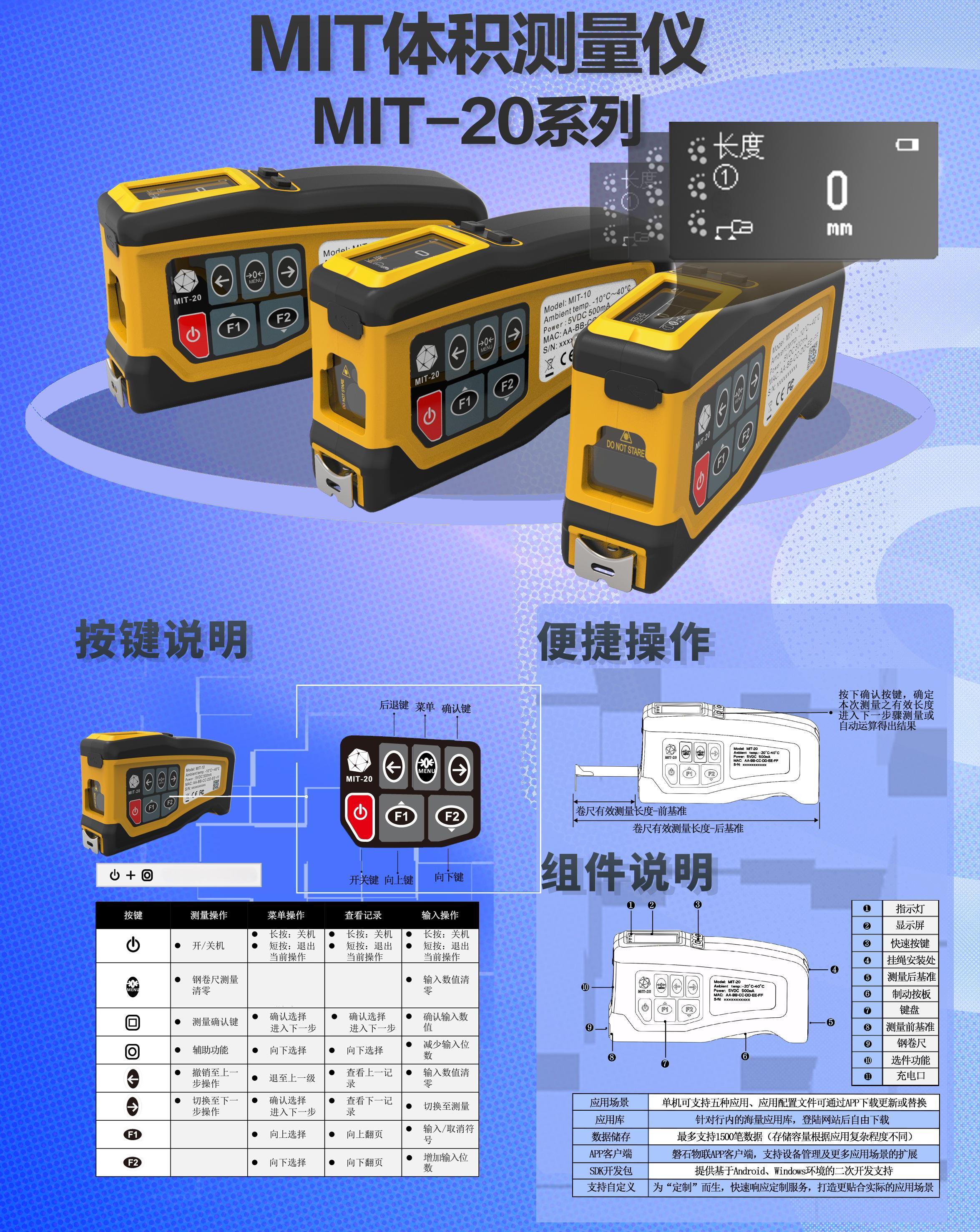 MIT體積測(cè)量?jī)x MIT-20系列